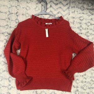 Madewell small orange sweater